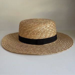 Straw boater hat NEW